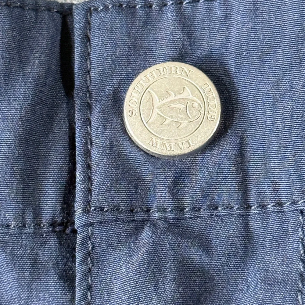 Southern Tide Skipjack Shorts Mens‎ XL Navy Blue Flat Front Elastic Back